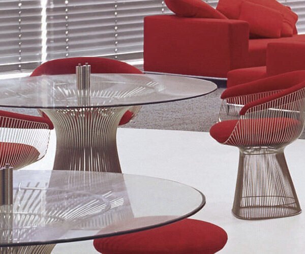 warren platner table and chair
