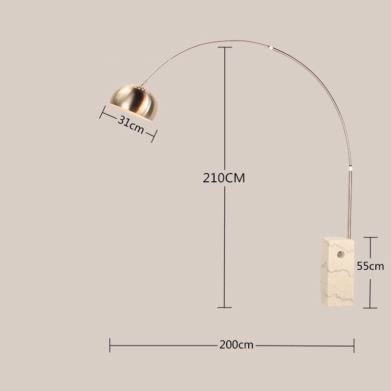 cc 1013 arco lamp by achille castiglioni