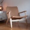 mid century ch25 lounge chair inspired by hans wegner