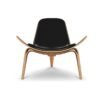 shell chair by hans j wegner