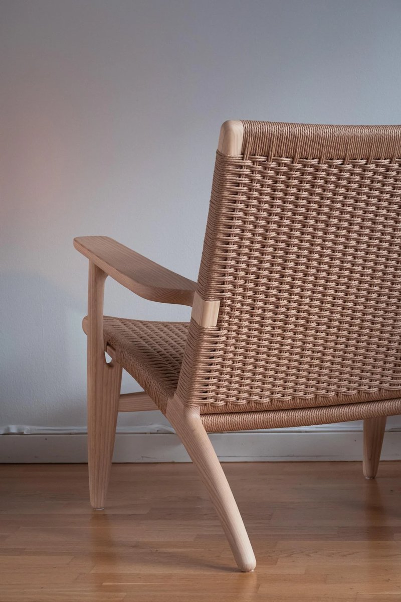 mid century ch25 lounge chair inspired by hans wegner