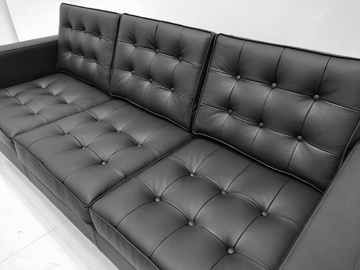 florence knoll leather sofa 6112 3#