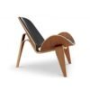 shell chair by hans j wegner