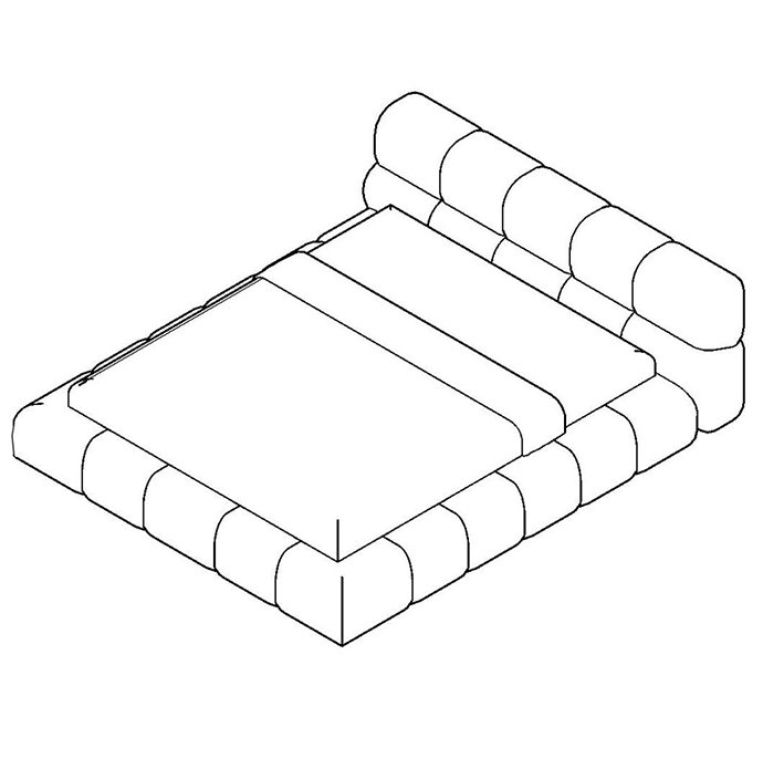 blue velvet tufty bed