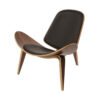 shell chair by hans j wegner