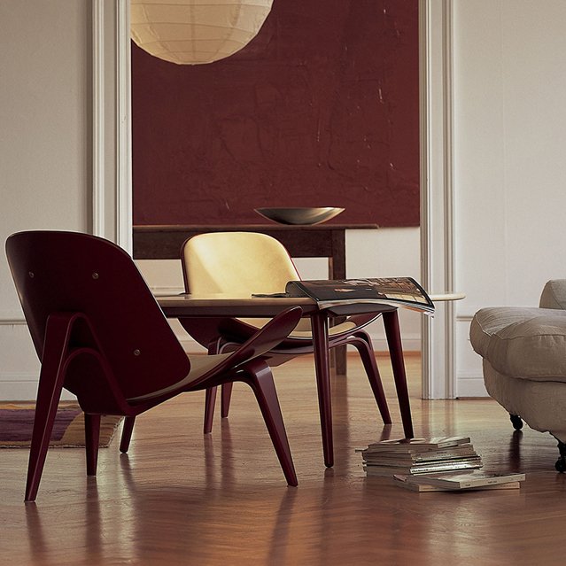 shell chair by hans j wegner