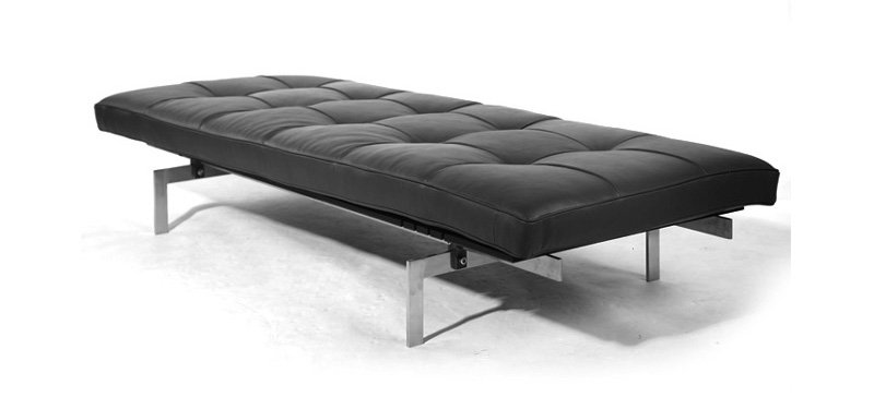 pk80 leather daybed by poul kjærholm