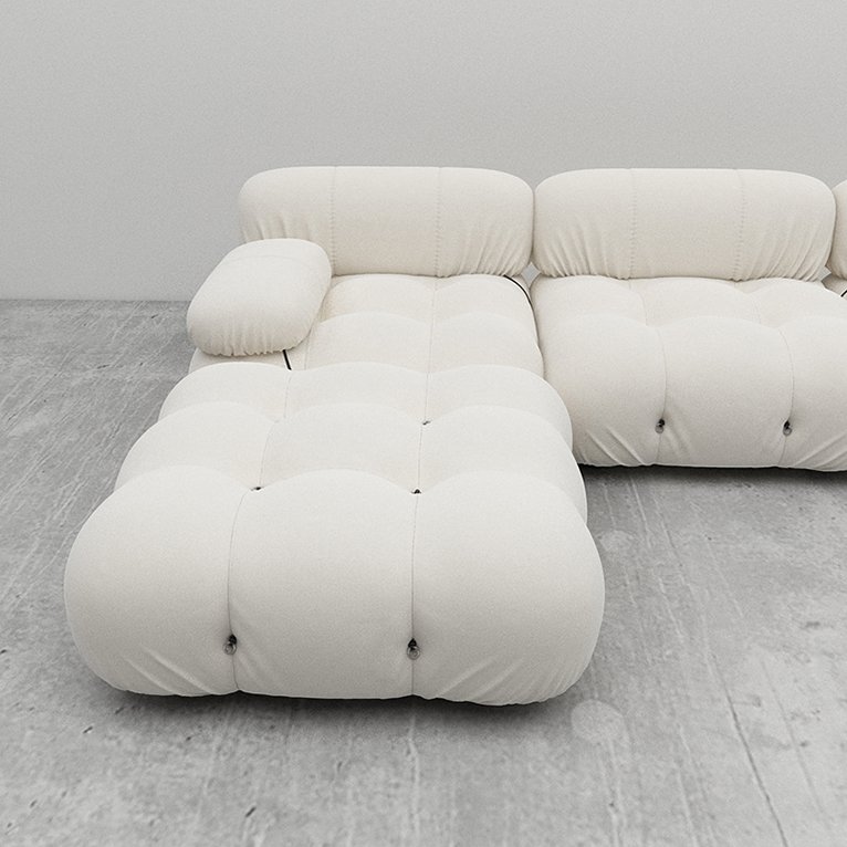 mario bellini camaleonda sofa / 3 seats & big ottoman